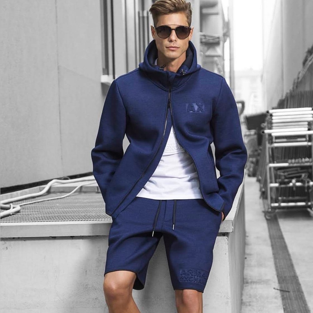 Armani Exchange Navy Blue Lightweight Jacket
